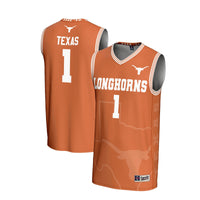 Texas Longhorns Basketball Jersey, Orange Sportswear Jersey Shirt, Sleeveless Athletic Tank Jersey, Casual Gift for Men, Style 201346805