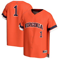 Virginia Cavaliers Baseball Jersey, Orange Fashion Sportswear Jersey Shirt, Lightweight Breathable Athletic Jersey, Casual Gift for Men