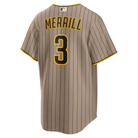 Jackson Merrill San Diego Padres Baseball Jersey, Replica Sportswear Jersey Shirt, Lightweight Breathable Athletic Jersey, Casual Gift for Men