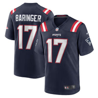 Bryce Baringer New England Patriots Football Jersey, Navy Sportswear Jersey Shirt, Lightweight Breathable Athletic Jersey, Casual Gift for Men