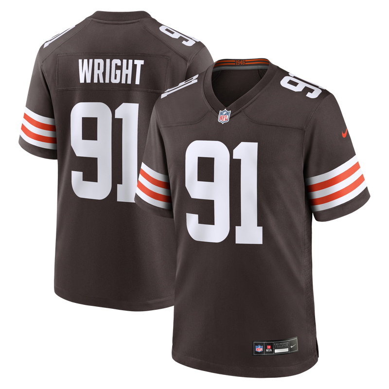 Alex Wright Cleveland Browns Football Jersey, Brown Game Sportswear Jersey Shirt, Lightweight Breathable Athletic Jersey, Casual Gift for Men