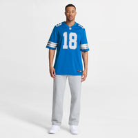Isaac TeSlaa Detroit Lions Football Jersey, Blue Game Sportswear Jersey Shirt, Lightweight Breathable Athletic Jersey, Casual Gift for Men
