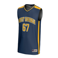 West Virginia Mountaineers Basketball Jersey, Navy Lightweight Sportswear Jersey Shirt, Sleeveless Athletic Tank Jersey, Casual Gift for Men