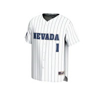 Nevada Wolf Pack Baseball Jersey, White Lightweight Sportswear Jersey Shirt, Lightweight Breathable Athletic Jersey, Casual Gift for Men
