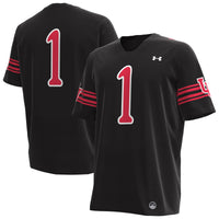 Utah Utes Football Jersey, Black Replica Sportswear Jersey Shirt, Lightweight Breathable Athletic Jersey, Casual Gift for Men