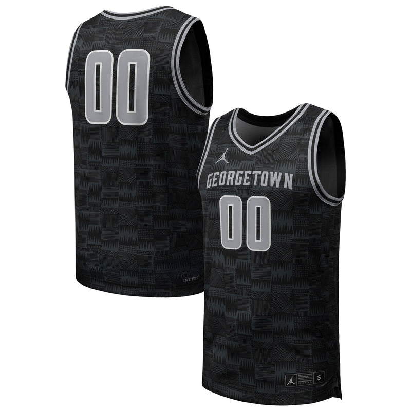 Georgetown Hoyas Basketball Jersey, Black Replica Sportswear Jersey Shirt, Sleeveless Athletic Tank Jersey, Casual Gift for Men