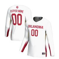 Oklahoma Sooners Volleyball Jersey, White Lightweight Sportswear Jersey Shirt, Lightweight Breathable Athletic Jersey, Casual Gift for Men