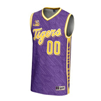 LSU Tigers Basketball Jersey, Purple Lightweight Sportswear Jersey Shirt, Sleeveless Athletic Tank Jersey, Casual Gift for Men, Style 201346781