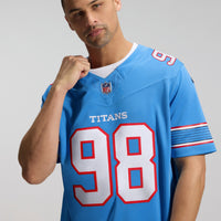 Jeffery Simmons Tennessee Titans Football Jersey, Blue Sportswear Jersey Shirt, Lightweight Breathable Athletic Jersey, Casual Gift for Men