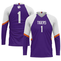 Clemson Tigers Volleyball Jersey, Purple Sportswear Jersey Shirt, Lightweight Breathable Athletic Jersey, Casual Gift for Men, Style 200461770
