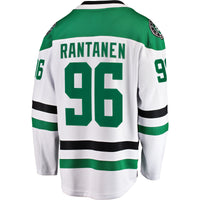 Mikko Rantanen Dallas Stars Hockey Jersey, White Breakaway Away Sportswear Jersey Shirt, Long Sleeve Hockey Sweater Jersey, Casual Gift for Men