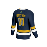 Notre Dame Fighting Irish Hockey Jersey, Navy Lightweight Sportswear Jersey Shirt, Long Sleeve Hockey Sweater Jersey, Casual Gift for Men