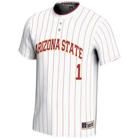 Arizona State Sun Devils Softball Jersey, White Lightweight Sportswear Jersey Shirt, Lightweight Breathable Athletic Jersey, Casual Gift for Men