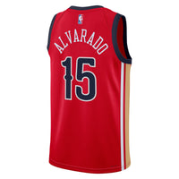 Jose Alvarado New Orleans Pelicans Basketball Jersey, Red Swingman Sportswear Jersey Shirt, Sleeveless Athletic Tank Jersey, Casual Gift for Men