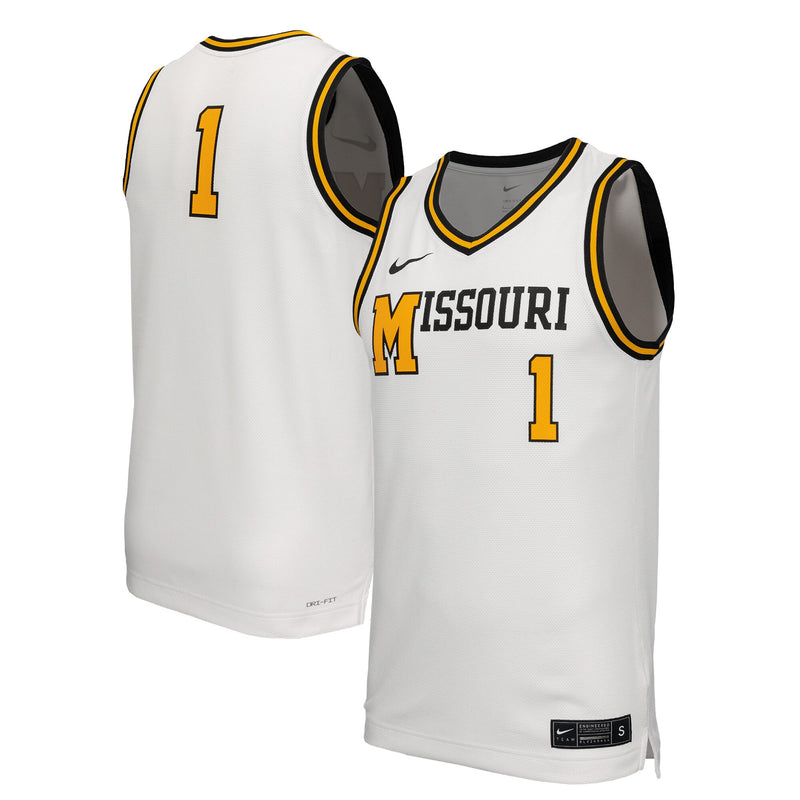 Missouri Tigers Basketball Jersey, White Replica Retro Sportswear Jersey Shirt, Sleeveless Athletic Tank Jersey, Casual Gift for Men