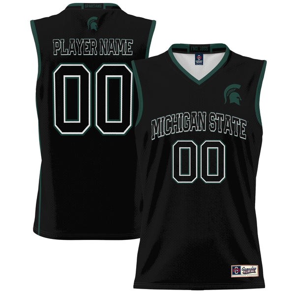 Michigan State Spartans NIL Pick-A-Player Basketball Jersey - Black