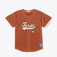 Texas Longhorns Baseball Jersey, Orange Sportswear Jersey Shirt, Lightweight Breathable Athletic Jersey, Casual Gift for Men