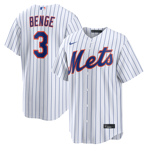 New York Mets Carson Benge White Home Replica Jersey