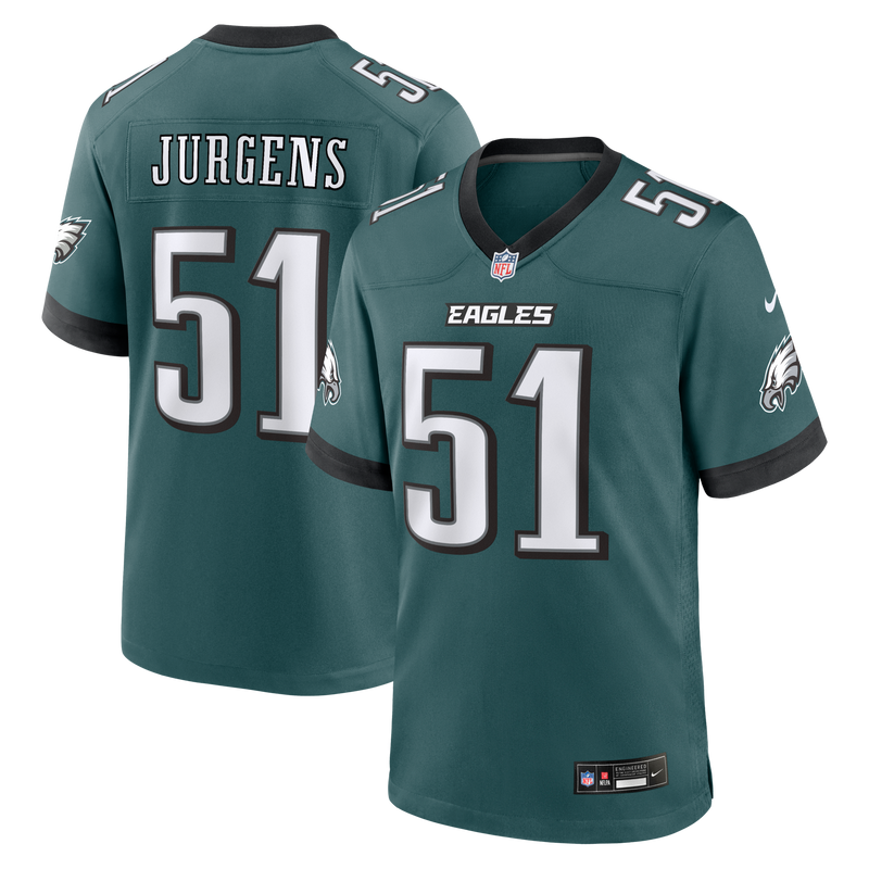 Cam Jurgens Philadelphia Eagles Football Jersey, Midnight Sportswear Jersey Shirt, Lightweight Breathable Athletic Jersey, Casual Gift for Men