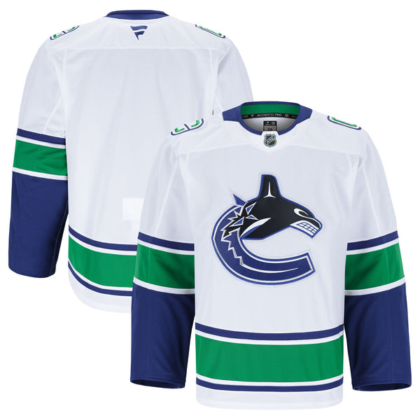 Vancouver Canucks White Away Authentic Pro Jersey