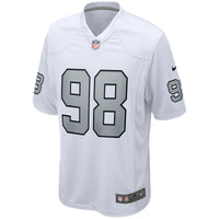 Maxx Crosby Las Vegas Raiders Football Jersey, White Game Sportswear Jersey Shirt, Lightweight Breathable Athletic Jersey, Casual Gift for Men