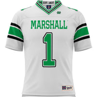 Marshall Thundering Herd Football Jersey, White Sportswear Jersey Shirt, Lightweight Breathable Athletic Jersey, Casual Gift for Men
