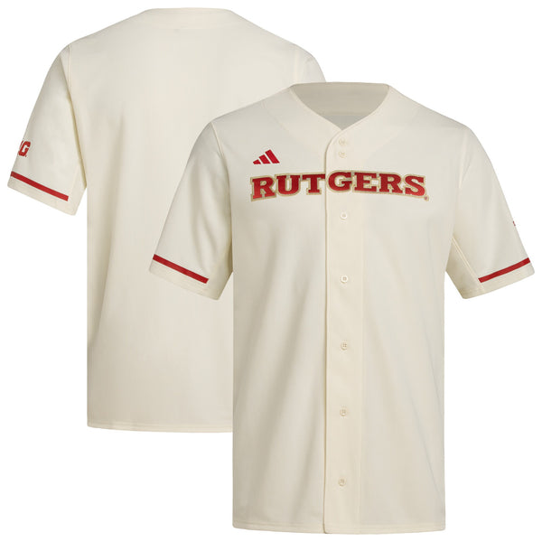 Rutgers Scarlet Knights Replica Baseball Jersey - Cream