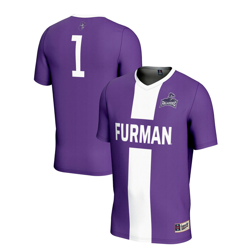 Furman Paladins Soccer Jersey, Purple Lightweight Sportswear Jersey Shirt, Lightweight Breathable Athletic Jersey, Casual Gift for Men
