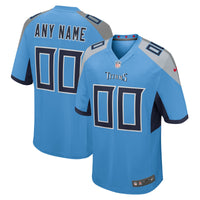 Tennessee Titans Football Jersey, Light Blue Game Alternate Sportswear Jersey Shirt, Lightweight Breathable Athletic Jersey, Casual Gift for Men