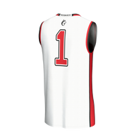 Northeastern Huskies Basketball Jersey, White Fashion Lightweight Sportswear Jersey Shirt, Sleeveless Athletic Tank Jersey, Casual Gift for Men