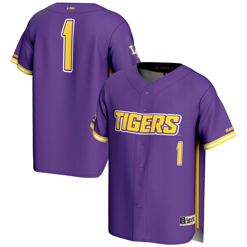 LSU Tigers Baseball Jersey, Purple Fashion Sportswear Jersey Shirt, Lightweight Breathable Athletic Jersey, Casual Gift for Men, Style 201141755