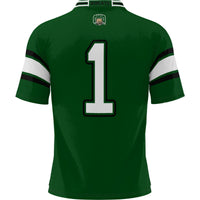Ohio Bobcats Football Jersey, Green Sportswear Jersey Shirt, Lightweight Breathable Athletic Jersey, Casual Gift for Men, Style 200425286