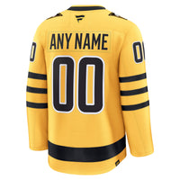 Pittsburgh Penguins Hockey Jersey, Gold Premium Sportswear Jersey Shirt, Long Sleeve Hockey Sweater Jersey, Casual Gift for Men, Style 203133898