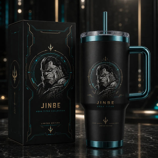 Jinbe - Aqua Titan, a Study in Teal, Gold and Stillness - main