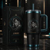 Jinbe - Aqua Titan, a Study in Teal, Gold and Stillness