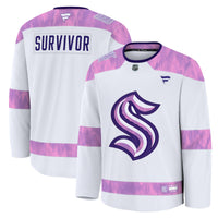 Seattle Kraken Hockey Jersey, White Sportswear Jersey Shirt, Long Sleeve Hockey Sweater Jersey, Casual Gift for Men, Style 203564952