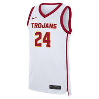 USC Trojans Football Jersey, White Replica Home Sportswear Jersey Shirt, Lightweight Breathable Athletic Jersey, Casual Gift for Men