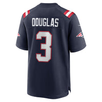 Demario Douglas New England Patriots Football Jersey, Navy Sportswear Jersey Shirt, Lightweight Breathable Athletic Jersey, Casual Gift for Men