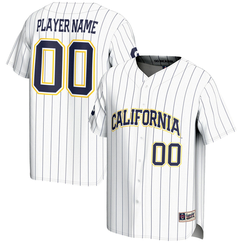 Cal Bears Baseball Jersey, White Sportswear Jersey Shirt, Lightweight Breathable Athletic Jersey, Casual Gift for Men, Style 201141617