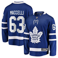 Matias Maccelli Toronto Maple Leafs Hockey Jersey, Blue Sportswear Jersey Shirt, Long Sleeve Hockey Sweater Jersey, Casual Gift for Men