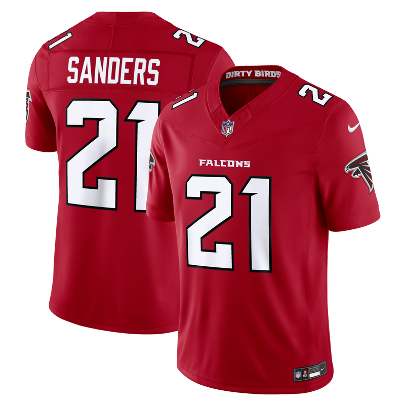 Deion Sanders Atlanta Falcons Football Jersey, Red Limited Sportswear Jersey Shirt, Lightweight Breathable Athletic Jersey, Casual Gift for Men