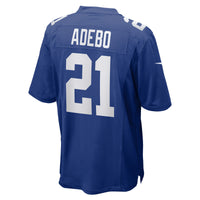 Paulson Adebo New York Giants Football Jersey, Royal Game Sportswear Jersey Shirt, Lightweight Breathable Athletic Jersey, Casual Gift for Men