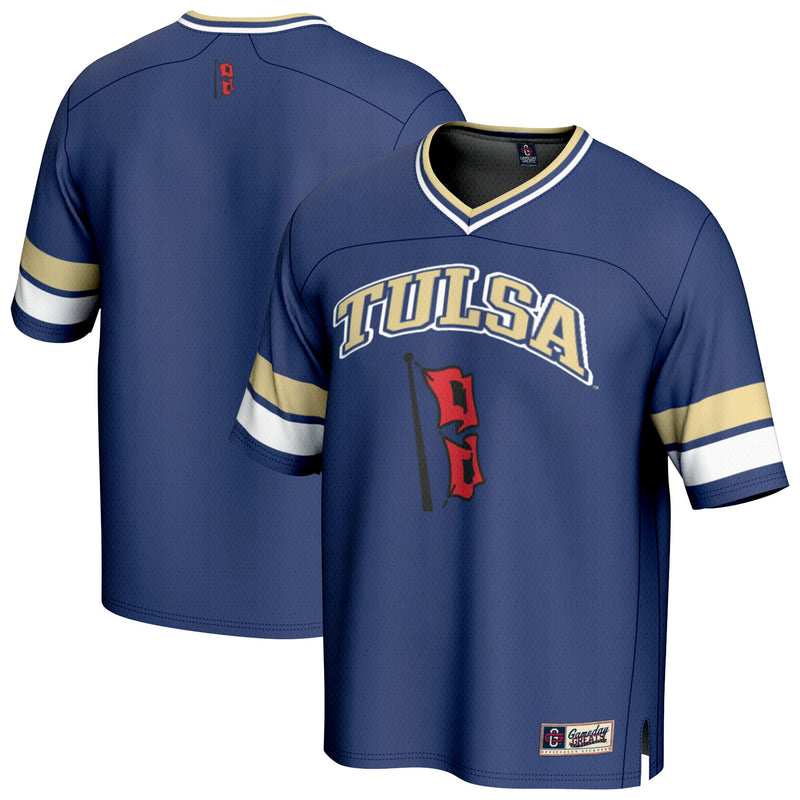 Tulsa Golden Hurricane Football Jersey, Royal Sportswear Jersey Shirt, Lightweight Breathable Athletic Jersey, Casual Gift for Men