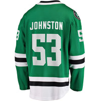 Wyatt Johnston Dallas Stars Hockey Jersey, Green Breakaway Home Sportswear Jersey Shirt, Long Sleeve Hockey Sweater Jersey, Casual Gift for Men