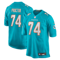 Kayden Proctor Miami Dolphins Football Jersey, Aqua Game Sportswear Jersey Shirt, Lightweight Breathable Athletic Jersey, Casual Gift for Men