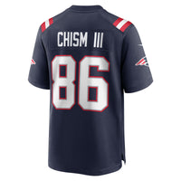 Efton Chism III New England Patriots Football Jersey, Navy Sportswear Jersey Shirt, Lightweight Breathable Athletic Jersey, Casual Gift for Men