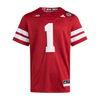 Nebraska Huskers Football Jersey, Scarlet Sportswear Jersey Shirt, Lightweight Breathable Athletic Jersey, Casual Gift for Men, Style 202538852