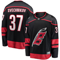 Andrei Svechnikov Carolina Hurricanes Hockey Jersey, Sportswear Jersey Shirt, Long Sleeve Hockey Jersey, Casual Gift for Men, Style 200119700