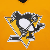 Mario Lemieux Pittsburgh Penguins Hockey Jersey, Gold Sportswear Jersey Shirt, Long Sleeve Hockey Sweater Jersey, Casual Gift for Men