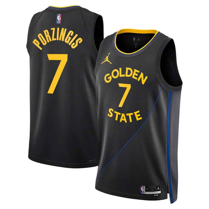Kristaps Porziņģis Golden State Warriors Basketball Jersey, Black Sportswear Jersey Shirt, Sleeveless Athletic Tank Jersey, Casual Gift for Men